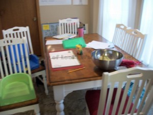 Empty School Table
