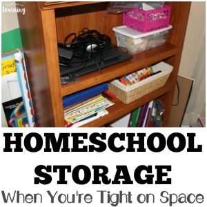 Small Homeschool Space Organization Ideas
