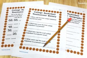 College Basketball Tournament History Worksheets