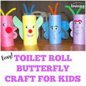 Easy Toilet Roll Butterfly Craft for Kids