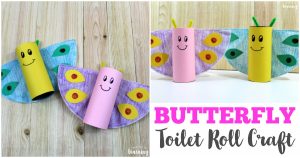 Simple and Cute Spring Butterfly Craft for Kids