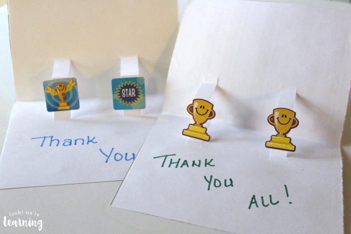 DIY Pop Up Thank You Cards for Kids to Make