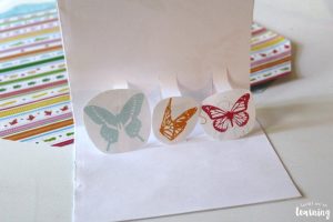 Making Pop Up Thank You Cards from Scrapbook Paper