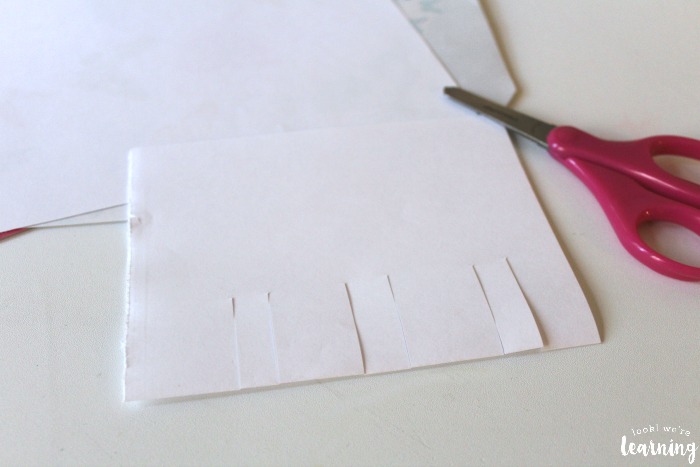 Making Slits for a Pop Up Thank You Card