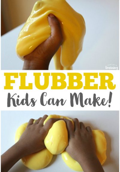 This easy DIY flubber recipe is one of our favorite sensory play activities!