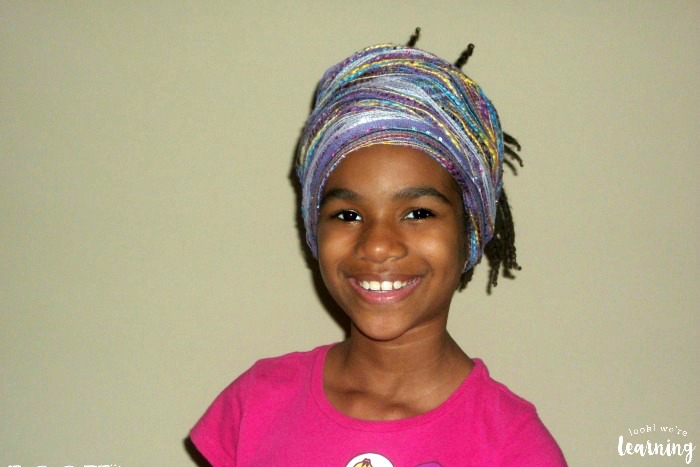 Wearing an African Inspired Hairwrap