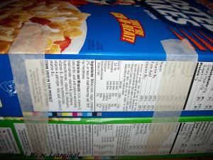 DIY Cereal Box Homework Organizer: Look! We're Learning!