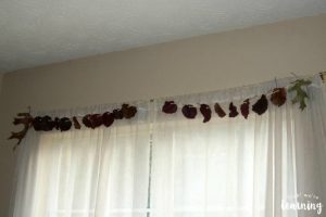 Hanging a Fall Leaf Garland