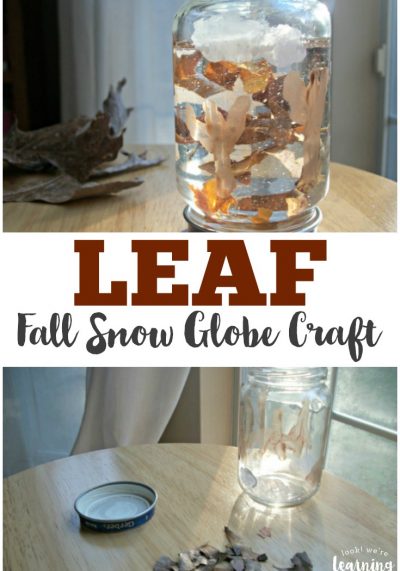 Make this easy and lovely fall snow globe craft to celebrate autumn with the kids!