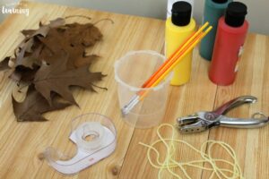 Making an Easy Fall Leaf Garland