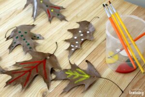 Simple Fall Leaf Garland Craft for Kids to Make