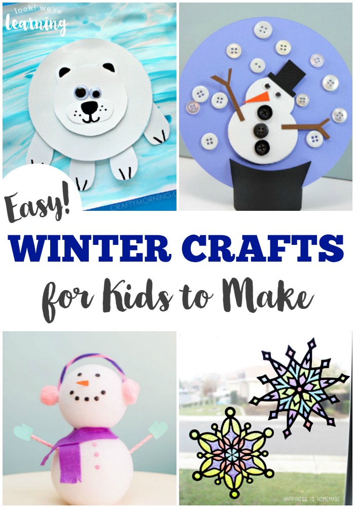These easy kid crafts for winter are a perfect way to pass a cold winter's day!