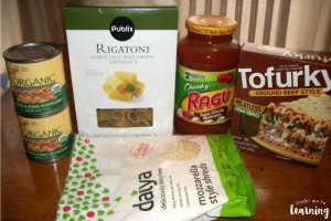 Crockpot Vegan Rigatoni Ingredients