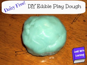 Dairy Free Edible Play Dough Recipe