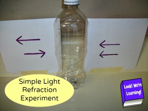 Simple Light Refraction Experiment