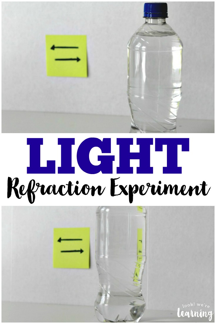 Study the properties of light with this simple light refraction experiment!