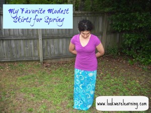 My Favorite Modest Skirts for Spring - Look! We're Learning!