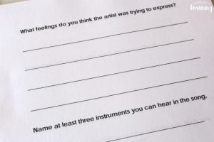 Jazz History Listening Activity for Kids