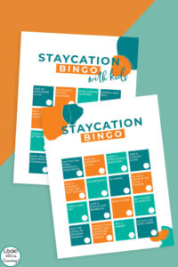Printable Family Staycation Bingo