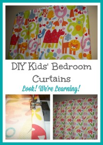 DIY Bedroom Curtains for Kids - Look! We're Learning!