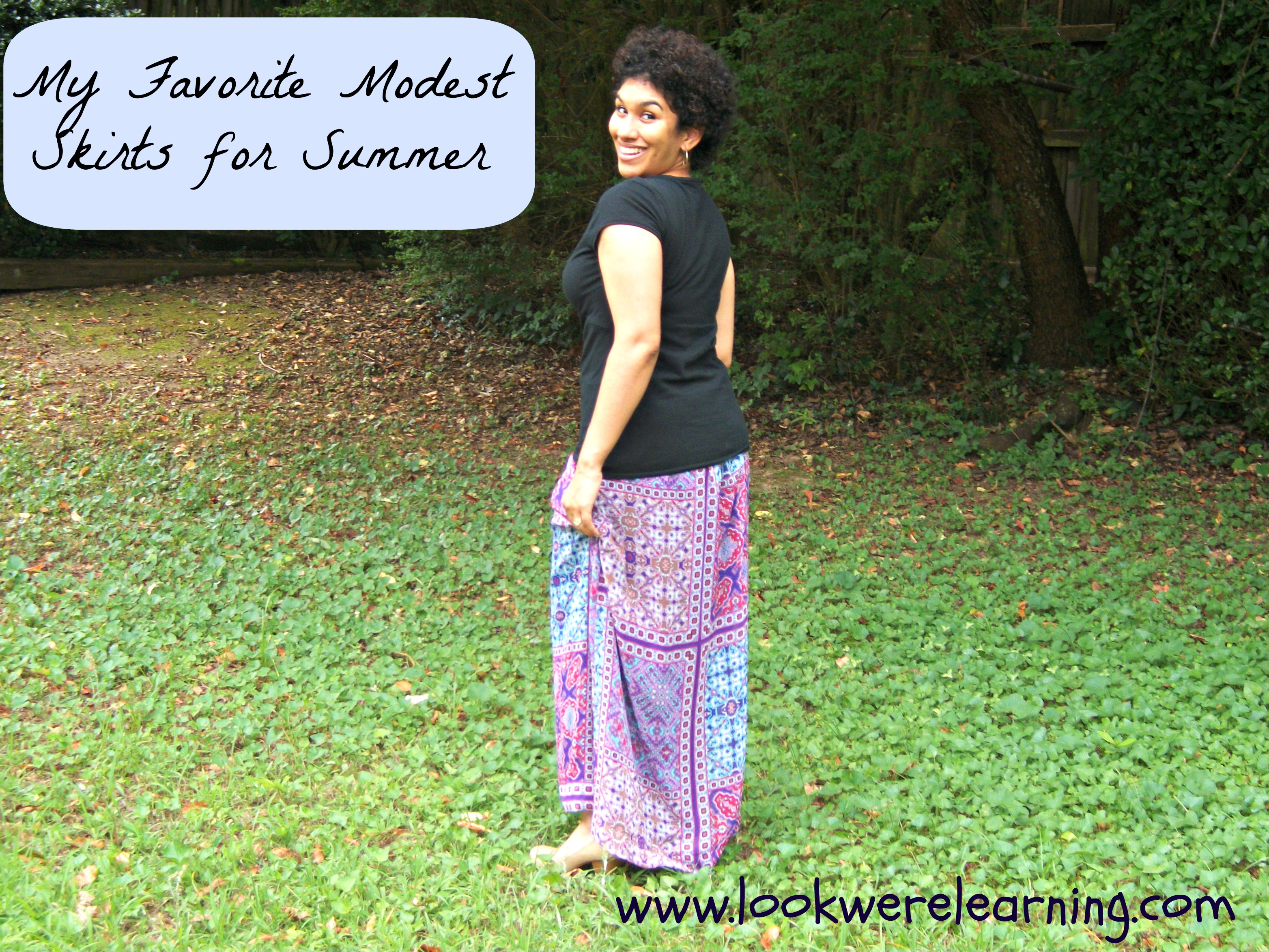 Modest Summer Skirts - Look! We're Learning!