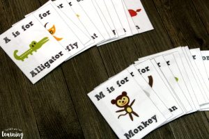 Alphabet Animals Printable Flashcards
