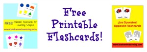 Free Printable Flashcards: Look! We're Learning!