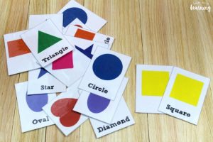 Matching Shape Flashcards for Kids