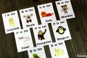 Printable A to Z Alphabet Animal Flashcards