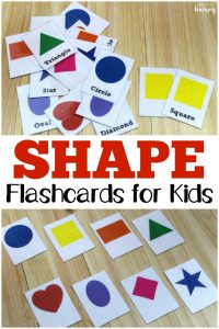 These free printable shape flashcards make it easy to help little ones learn their shapes!