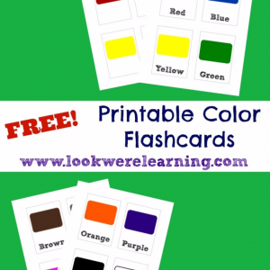 Printable Color Flashcards - Look! We're Learning!