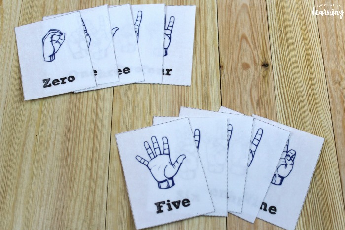 ASL Number Flashcards for Kids