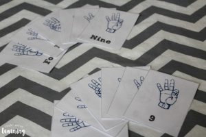American Sign Language Number Flashcards