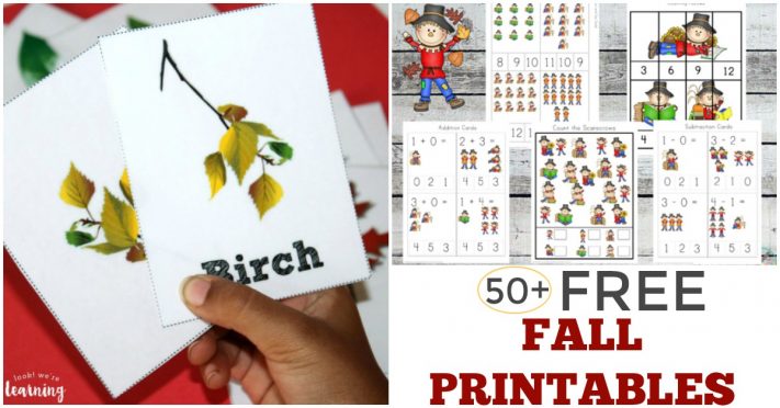 Over 50 Free Fall Printables for Kids - Look! We're Learning!