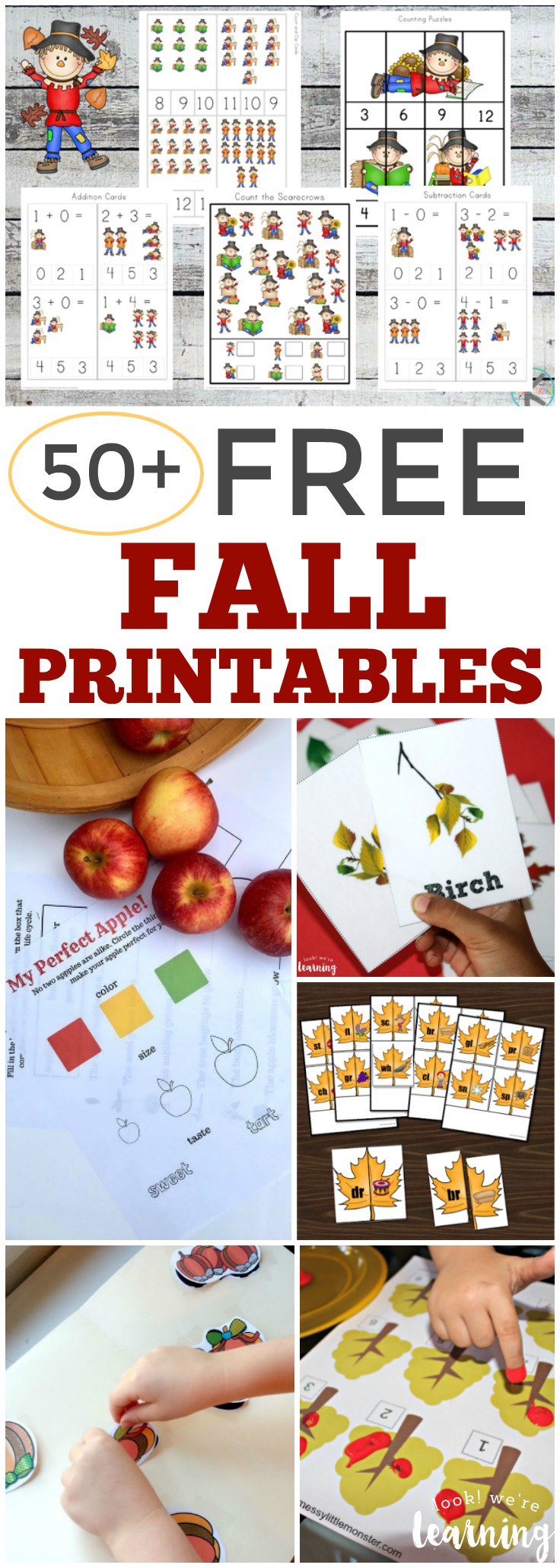Over 50 Free Fall Printables for Kids!