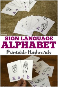 Pick up these sign language alphabet flashcards to learn how to sign your way through the alphabet in ASL!