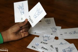 Printable ASL Number Flashcards