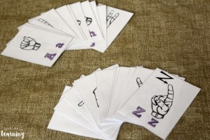 Printable Sign Language Alphabet Flashcards