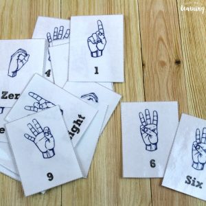 Printable Sign Language Number Flashcards