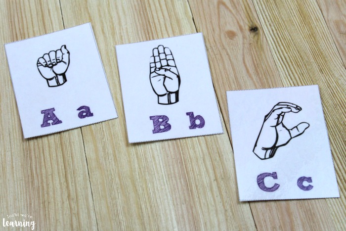 Sign Language Alphabet Flashcards for Learning ASL