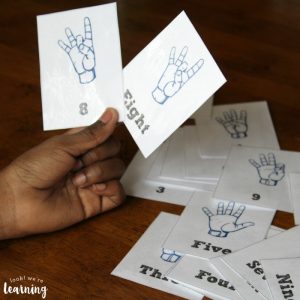 Sign Language Number Flashcards