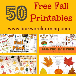 Free Fall Printables for Kids - Look! We're Learning!
