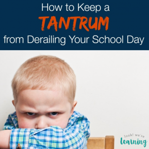 How to Keep a Homeschool Tantrum from Derailing Your Day