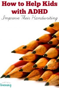 Children with ADHD often have trouble with handwriting. Use these suggestions to offer ADHD handwriting help to your kids!