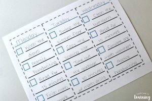 Daily Checklist for Kids with ADHD