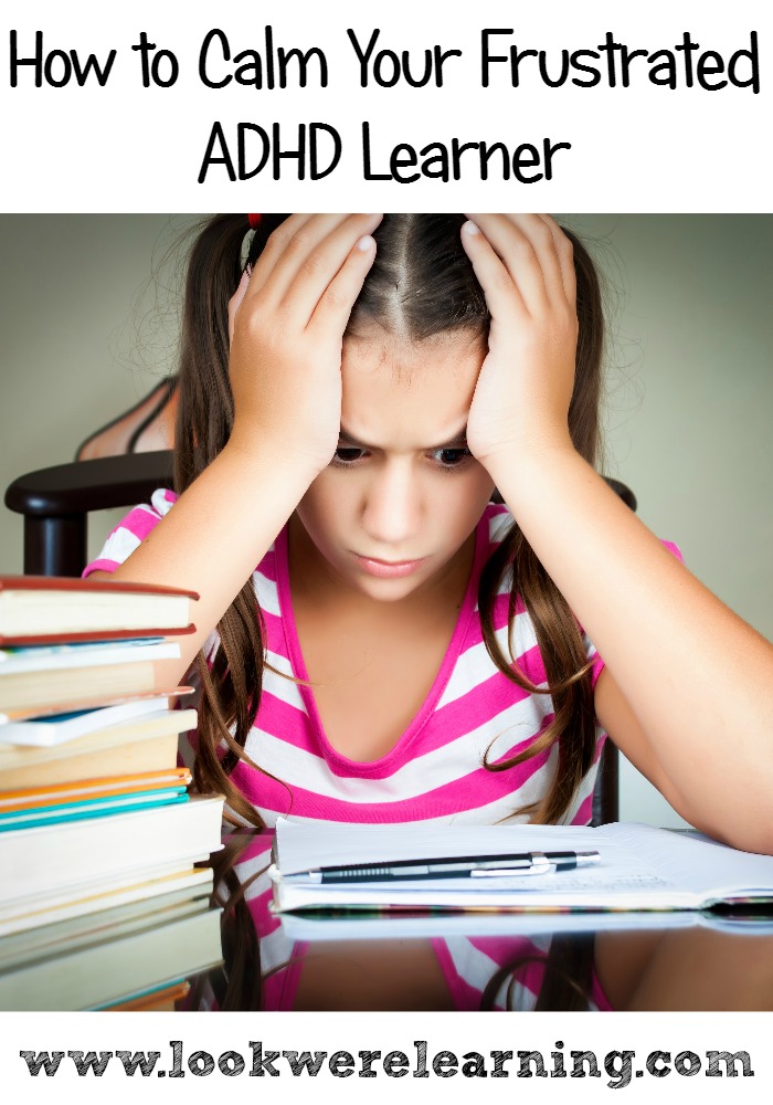 Does your child with ADHD get frustrated during schoolwork? Try these tips to deal with ADHD and frustration in kids!