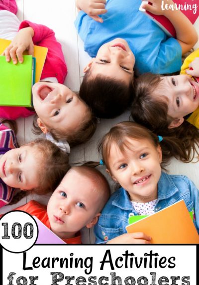 Find some awesome educational activities for early learners with this list of 100 learning activities for preschoolers!