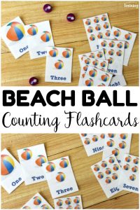 Pick up these free printable counting flashcards to help kids learn to count to ten this summer!