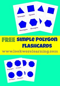 Free Printable Flashcards: Polygons - Look! We're Learning!