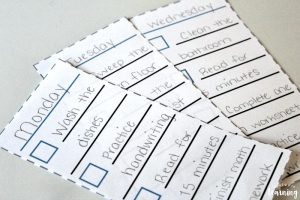Printable Daily Routine Strips for Kids with ADHD